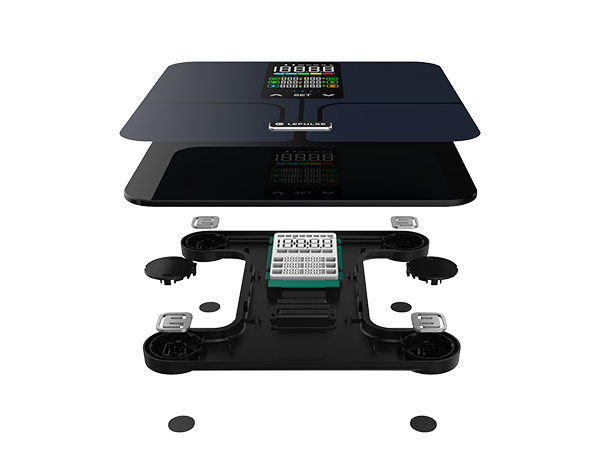 5kg-227kg/11lb-500lb Bathroom Scale Without An App Large Display 6mm Tempered Glass Weighing Scales Lescale F11