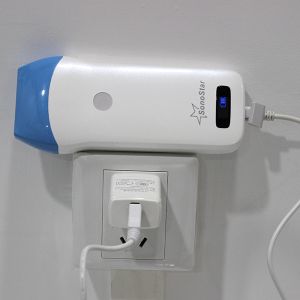 wireless probe type BW ultrasound scanner 128 element