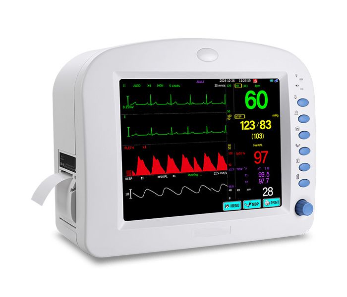 10-Inch Touchscreen Portable Patient Monitor with Printer