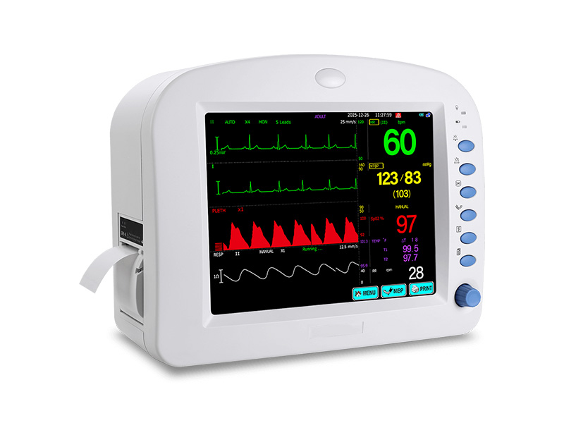 10-Inch Touchscreen Portable Patient Monitor with Printer